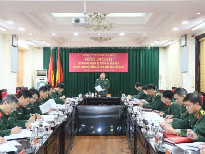 HỘI NGHỊ KIỂM ĐIỂM TỰ PHÊ BÌNH, PHÊ BÌNH VÀ TRIỂN KHAI NHIỆM VỤ TIỂU BAN VĂN KIỆN ĐẠI HỘI ĐẠI BIỂU ĐẢNG BỘ HỌC VIỆN LẦN THỨ XXIII
