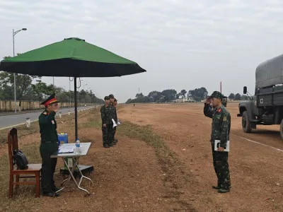 TỔ CHỨC SÁT HẠCH GIẤY PHÉP LÁI XE QUÂN SỰ HẠNG C CHO HỌC VIÊN