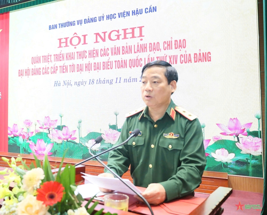HỌC VIỆN HẬU CẦN QUÁN TRIỆT, TRIỂN KHAI CÁC VĂN BẢN LÃNH ĐẠO, CHỈ ĐẠO ĐẠI HỘI ĐẢNG CÁC CẤP