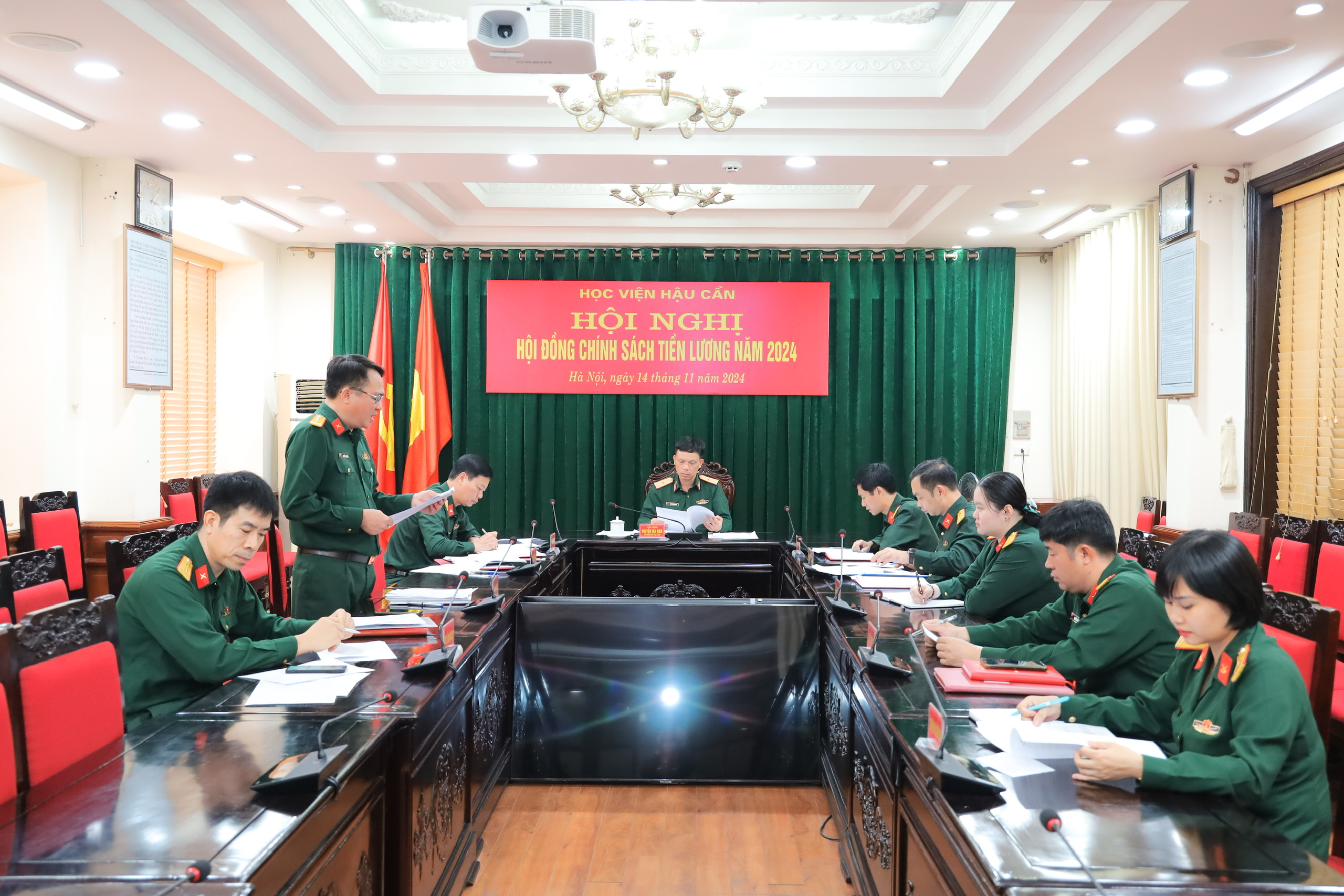 HỌC VIỆN HẬU CẦN TỔ CHỨC HỘI NGHỊ HỘI ĐỒNG CHÍNH SÁCH TIỀN LƯƠNG NĂM 2024