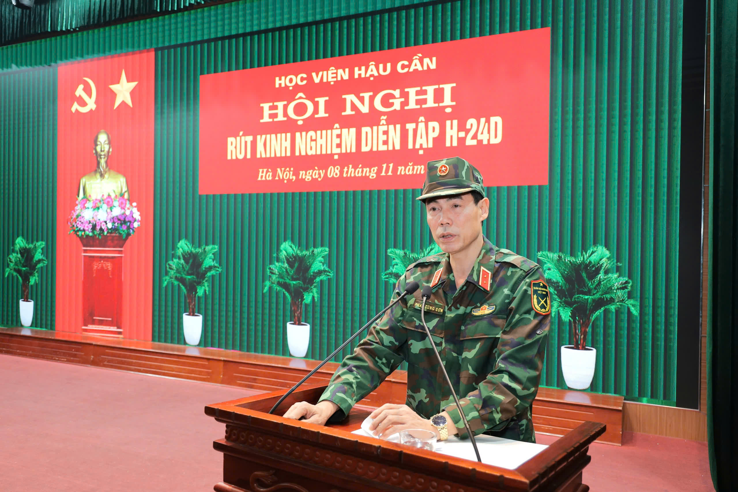 HỌC VIỆN HẬU CẦN TỔ CHỨC RÚT KINH NGHIỆM DIỄN TẬP H-24D