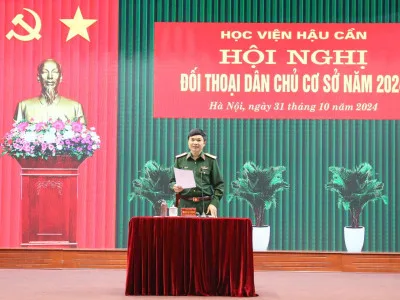 HỌC VIỆN HẬU CẦN TỔ CHỨC HỘI NGHỊ ĐỐI THOẠI DÂN CHỦ CƠ SỞ