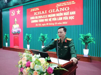 KHAI GIẢNG LỚP ĐÀO TẠO VĂN BẰNG 2 NGÔN NGỮ ANH TẠI HỌC VIỆN HẬU CẦN NĂM 2024