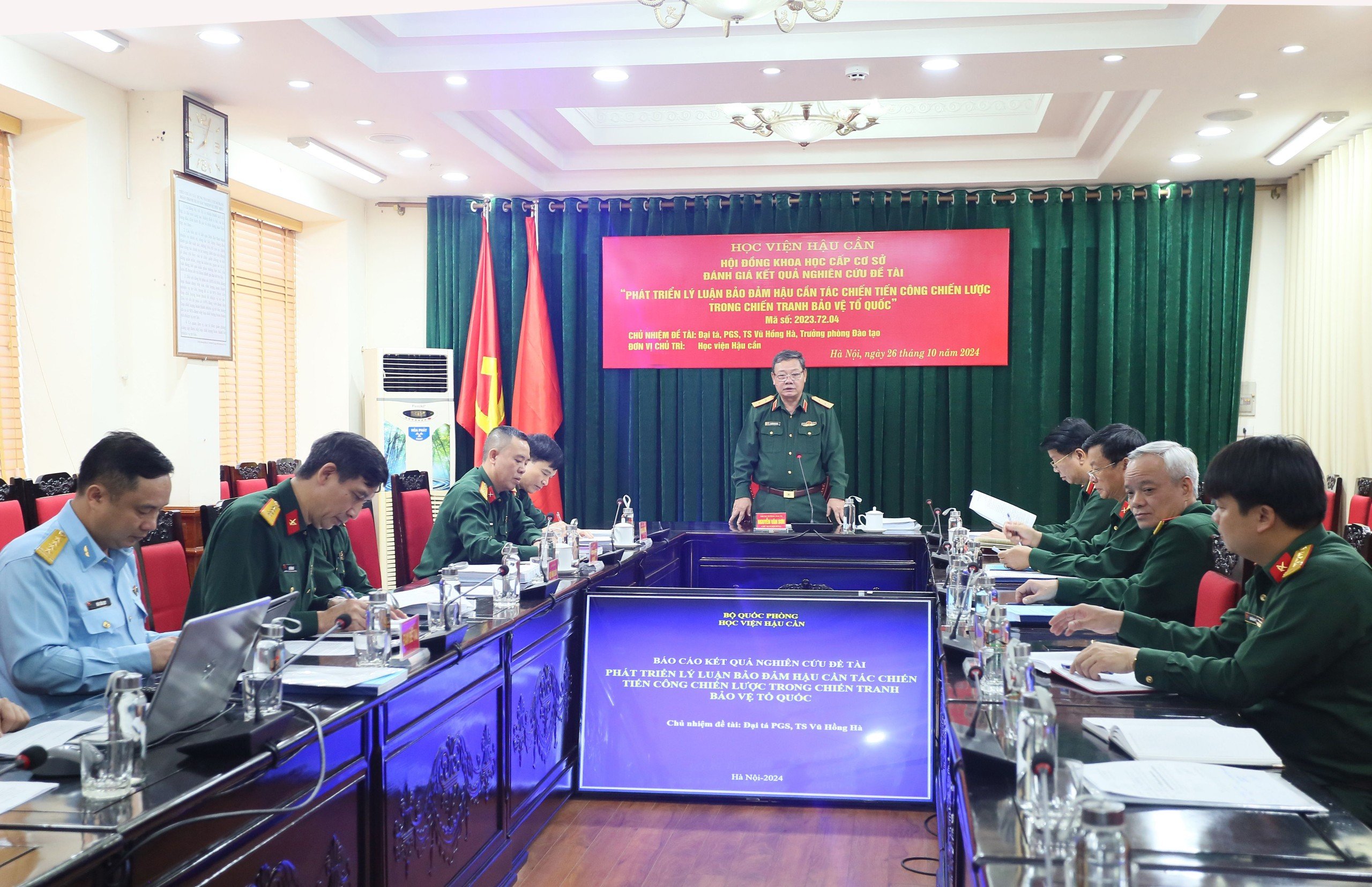 ĐÁNH GIÁ KẾT QUẢ NGHIÊN CỨU ĐỀ TÀI CẤP BỘ QUỐC PHÒNG