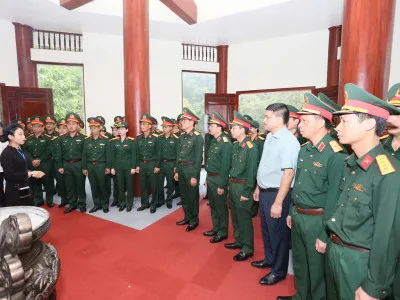HỌC VIỆN HẬU CẦN - NHIỀU HOẠT ĐỘNG Ý NGHĨA TRONG ĐỢT HÀNH QUÂN VỀ NGUỒN