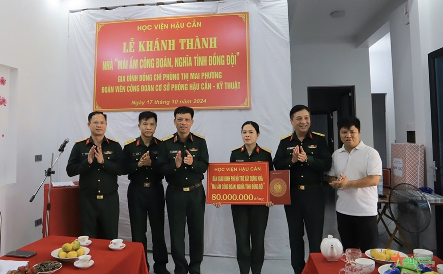 HỌC VIỆN HẬU CẦN QUAN TÂM THIẾT THỰC ĐẾN ĐỜI SỐNG ĐOÀN VIÊN CÔNG ĐOÀN