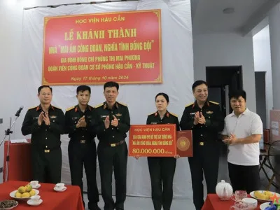 HỌC VIỆN HẬU CẦN QUAN TÂM THIẾT THỰC ĐẾN ĐỜI SỐNG ĐOÀN VIÊN CÔNG ĐOÀN