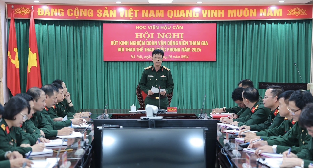 HỘI NGHỊ RÚT KINH NGHIỆM ĐOÀN VẬN ĐỘNG VIÊN THAM GIA HỘI THAO THỂ THAO QUỐC PHÒNG NĂM 2024