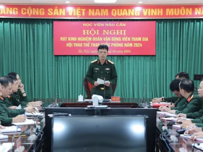 HỘI NGHỊ RÚT KINH NGHIỆM ĐOÀN VẬN ĐỘNG VIÊN THAM GIA HỘI THAO THỂ THAO QUỐC PHÒNG NĂM 2024