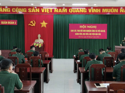 ĐOÀN CÔNG TÁC HỌC VIỆN HẬU CẦN HỌC TẬP, NGHIÊN CỨU THỰC TẾ TẠI QUÂN ĐOÀN 3