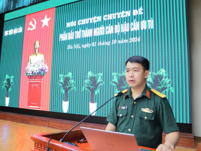 PHẤN ĐẤU ĐỂ TRỞ THÀNH NGƯỜI CÁN BỘ HẬU CẦN VỪA “HỒNG”, VỪA “CHUYÊN”