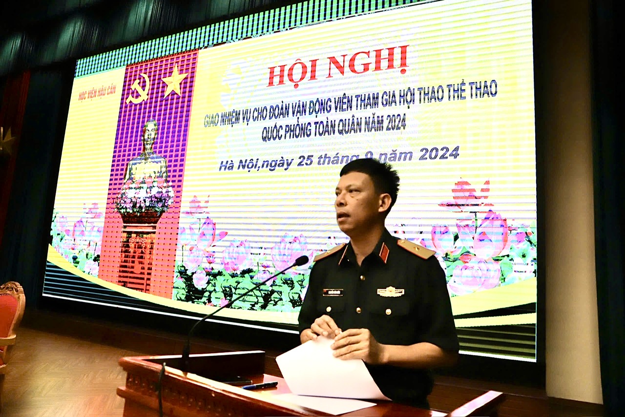 ĐOÀN KẾT, TỰ TIN, QUYẾT TÂM ĐẠT KẾT QUẢ CAO TẠI HỘI THAO THỂ THAO QUỐC PHÒNG TOÀN QUÂN NĂM 2024