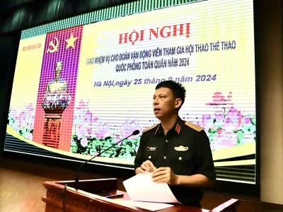ĐOÀN KẾT, TỰ TIN, QUYẾT TÂM ĐẠT KẾT QUẢ CAO TẠI HỘI THAO THỂ THAO QUỐC PHÒNG TOÀN QUÂN NĂM 2024