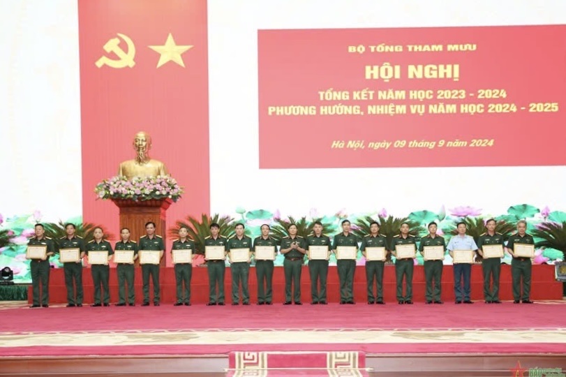 HỌC VIỆN HẬU CẦN DỰ HỘI NGHỊ TỔNG KẾT NĂM HỌC 2023 - 2024 CỦA BỘ TỔNG THAM MƯU