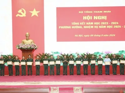 HỌC VIỆN HẬU CẦN DỰ HỘI NGHỊ TỔNG KẾT NĂM HỌC 2023 - 2024 CỦA BỘ TỔNG THAM MƯU