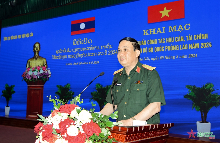 KHAI MẠC TẬP HUẤN CÔNG TÁC HẬU CẦN, TÀI CHÍNH CHO CÁN BỘ BỘ QUỐC PHÒNG LÀO