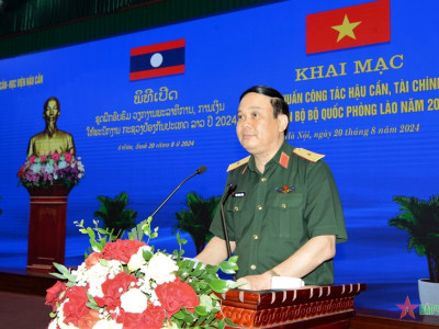 KHAI MẠC TẬP HUẤN CÔNG TÁC HẬU CẦN, TÀI CHÍNH CHO CÁN BỘ BỘ QUỐC PHÒNG LÀO