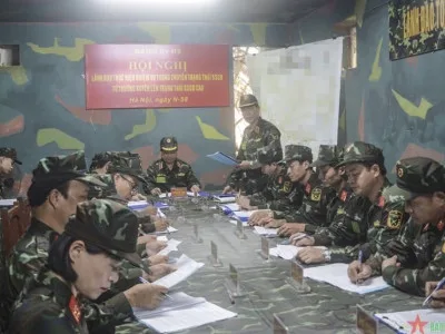 KIỂM TRA LUYỆN TẬP CHUYỂN TRẠNG THÁI SẴN SÀNG CHIẾN ĐẤU TẠI HỌC VIỆN HẬU CẦN