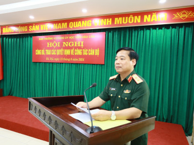 HỌC VIỆN HẬU CẦN - QUAN TÂM CHĂM LO XÂY DỰNG, PHÁT TRIỂN ĐỘI NGŨ CÁN BỘ, GIẢNG VIÊN