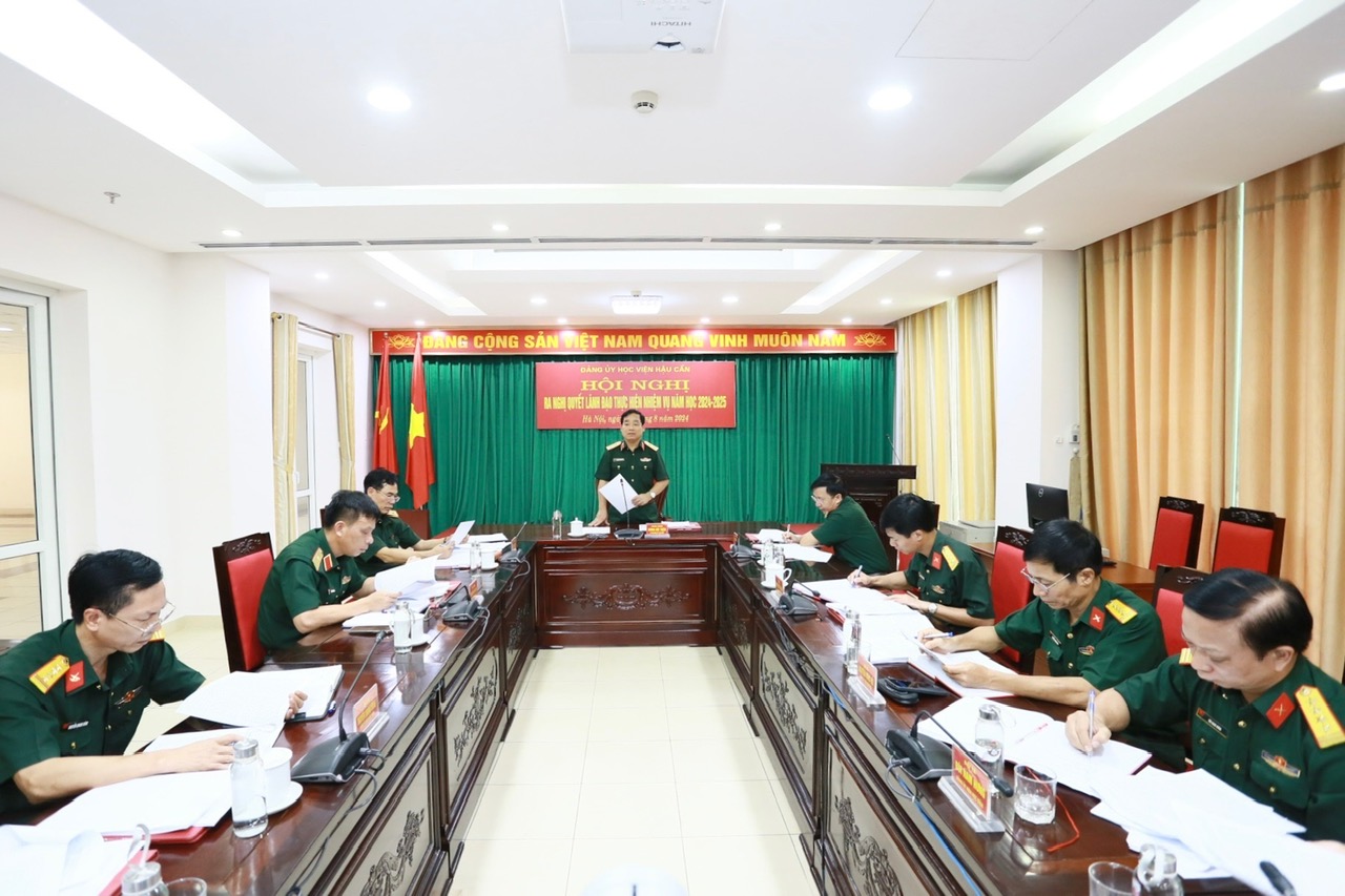 ĐẢNG UỶ HỌC VIỆN HẬU CẦN TẬP TRUNG LÃNH ĐẠO THỰC HIỆN THẮNG LỢI NHIỆM VỤ NĂM HỌC 2024 - 2025