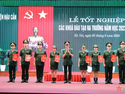 HỌC VIỆN HẬU CẦN TỔ CHỨC LỄ TỐT NGHIỆP CÁC KHÓA ĐÀO TẠO NĂM HỌC 2023 - 2024