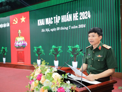 HỌC VIỆN HẬU CẦN KHAI MẠC TẬP HUẤN HÈ 2024