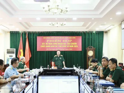 HỘI ĐỒNG GIÁO SƯ CƠ SỞ HỌC VIỆN HẬU CẦN XÉT, ĐỀ NGHỊ CÔNG NHẬN ĐẠT TIÊU CHUẨN CHỨC DANH GIÁO SƯ, PHÓ GIÁO SƯ NĂM 2024