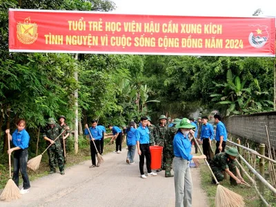 TUỔI TRẺ HỌC VIỆN HẬU CẦN NHIỀU HOẠT ĐỘNG VÌ CỘNG ĐỒNG, MANG Ý NGHĨA GIÁO DỤC SÂU SẮC