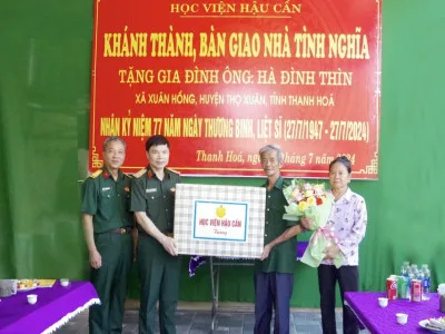 HỌC VIỆN HẬU CẦN: NGÔI NHÀ ẤM TÌNH ĐỒNG ĐỘI, THẮM TÌNH QUÂN DÂN