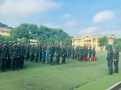 HỌC VIỆN HẬU CẦN - CÁC ĐƠN VỊ TÍCH CỰC LUYỆN TẬP PHƯƠNG ÁN PHÒNG CHỐNG CHÁY NỔ