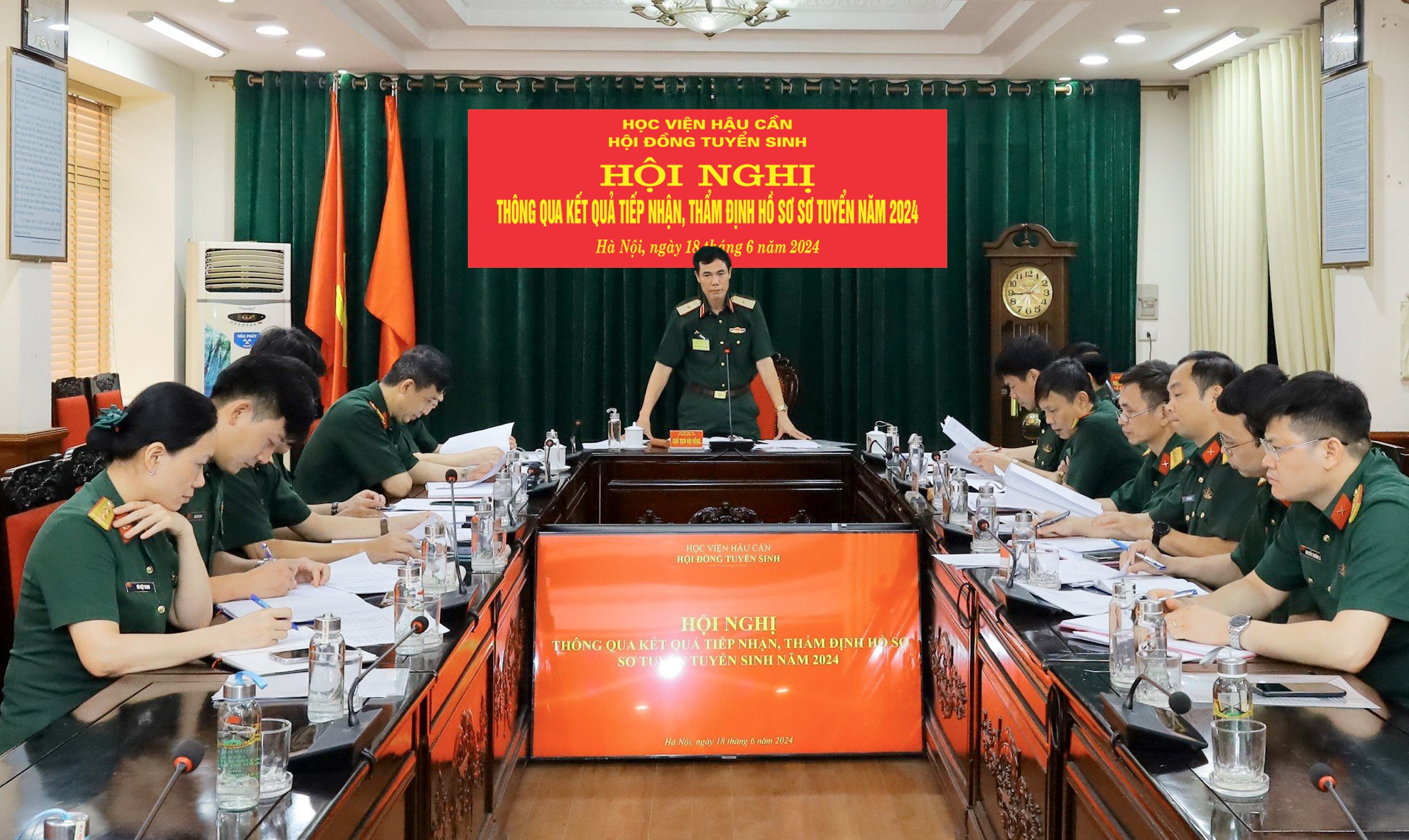 HỘI ĐỒNG TUYỂN SINH HỌC VIỆN HẬU CẦN THÔNG QUA KẾT QUẢ THẨM ĐỊNH HỒ SƠ SƠ TUYỂN NĂM 2024