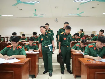 ĐOÀN KIỂM TRA CỦA TỔNG CỤC CHÍNH TRỊ ĐÁNH GIÁ CAO CÔNG TÁC GIÁO DỤC KHXH&NV CỦA HỌC VIỆN