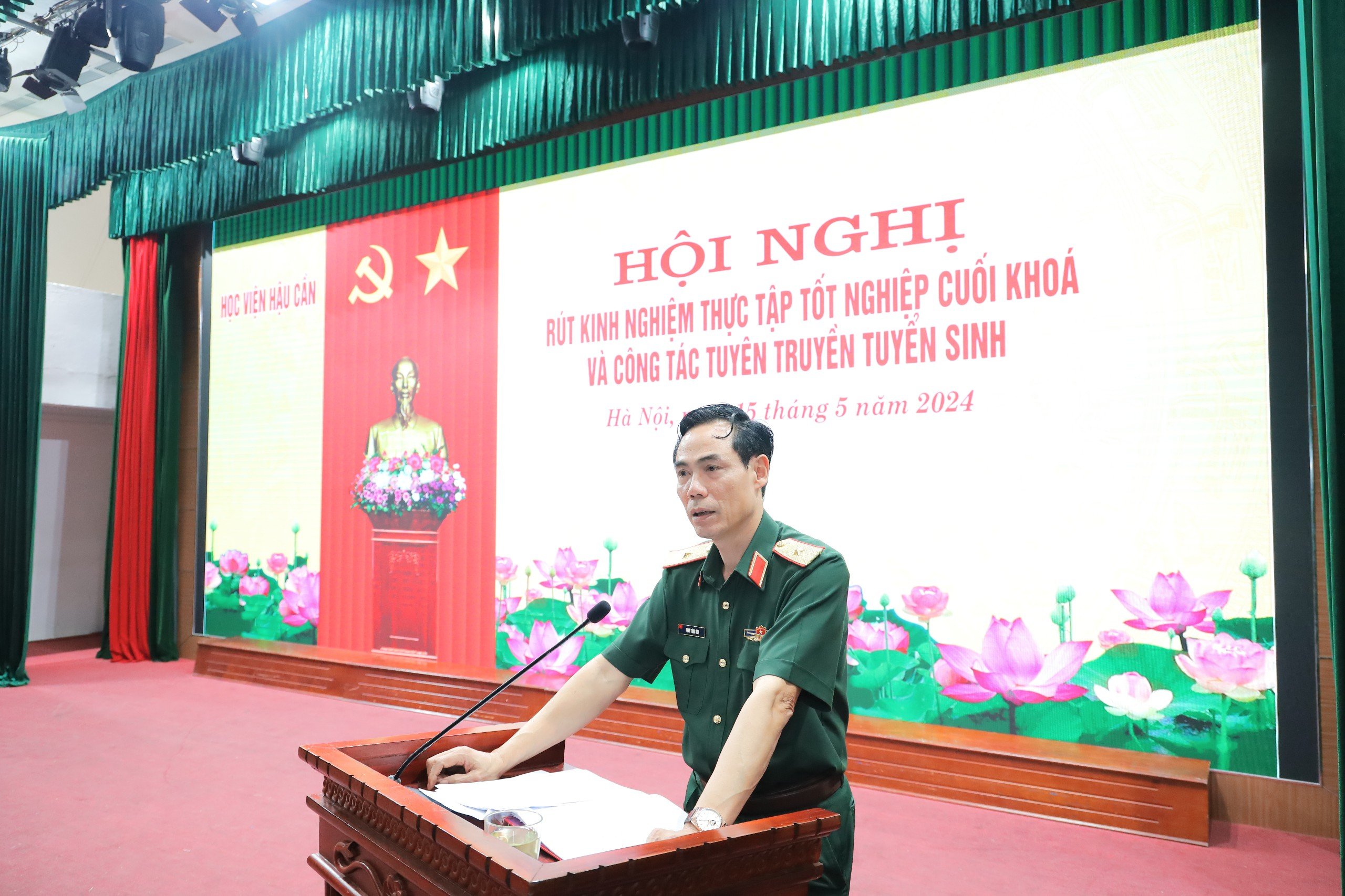 HỌC VIỆN HẬU TỔ CHỨC HỘI NGHỊ RÚT KINH NGHIỆM THỰC TẬP TỐT NGHIỆP CUỐI KHOÁ VÀ CÔNG TÁC TUYÊN TRUYỀN TUYỂN SINH