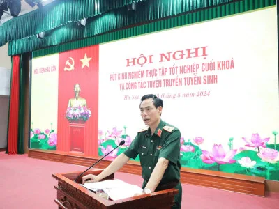 HỌC VIỆN HẬU TỔ CHỨC HỘI NGHỊ RÚT KINH NGHIỆM THỰC TẬP TỐT NGHIỆP CUỐI KHOÁ VÀ CÔNG TÁC TUYÊN TRUYỀN TUYỂN SINH