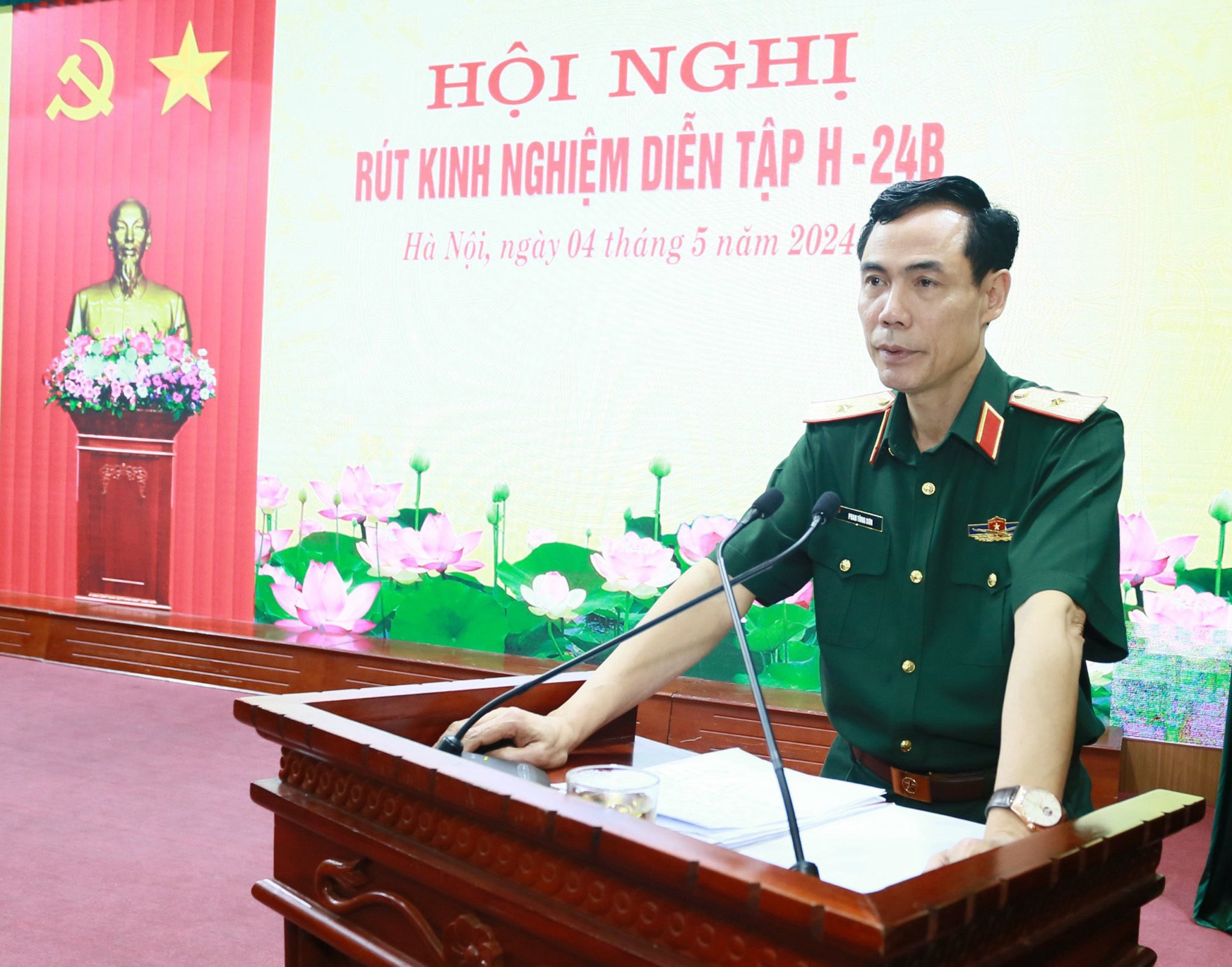 HỌC VIỆN HẬU CẦN TỔ CHỨC RÚT KINH NGHIỆM DIỄN TẬP H-24B