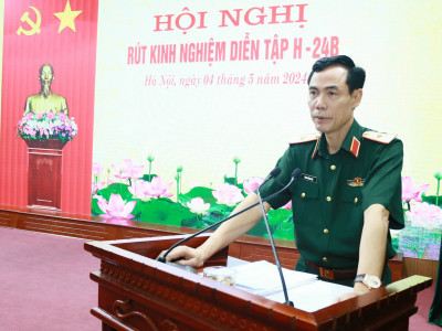 HỌC VIỆN HẬU CẦN TỔ CHỨC RÚT KINH NGHIỆM DIỄN TẬP H-24B