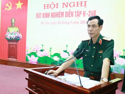 HỌC VIỆN HẬU CẦN TỔ CHỨC RÚT KINH NGHIỆM DIỄN TẬP H-24B