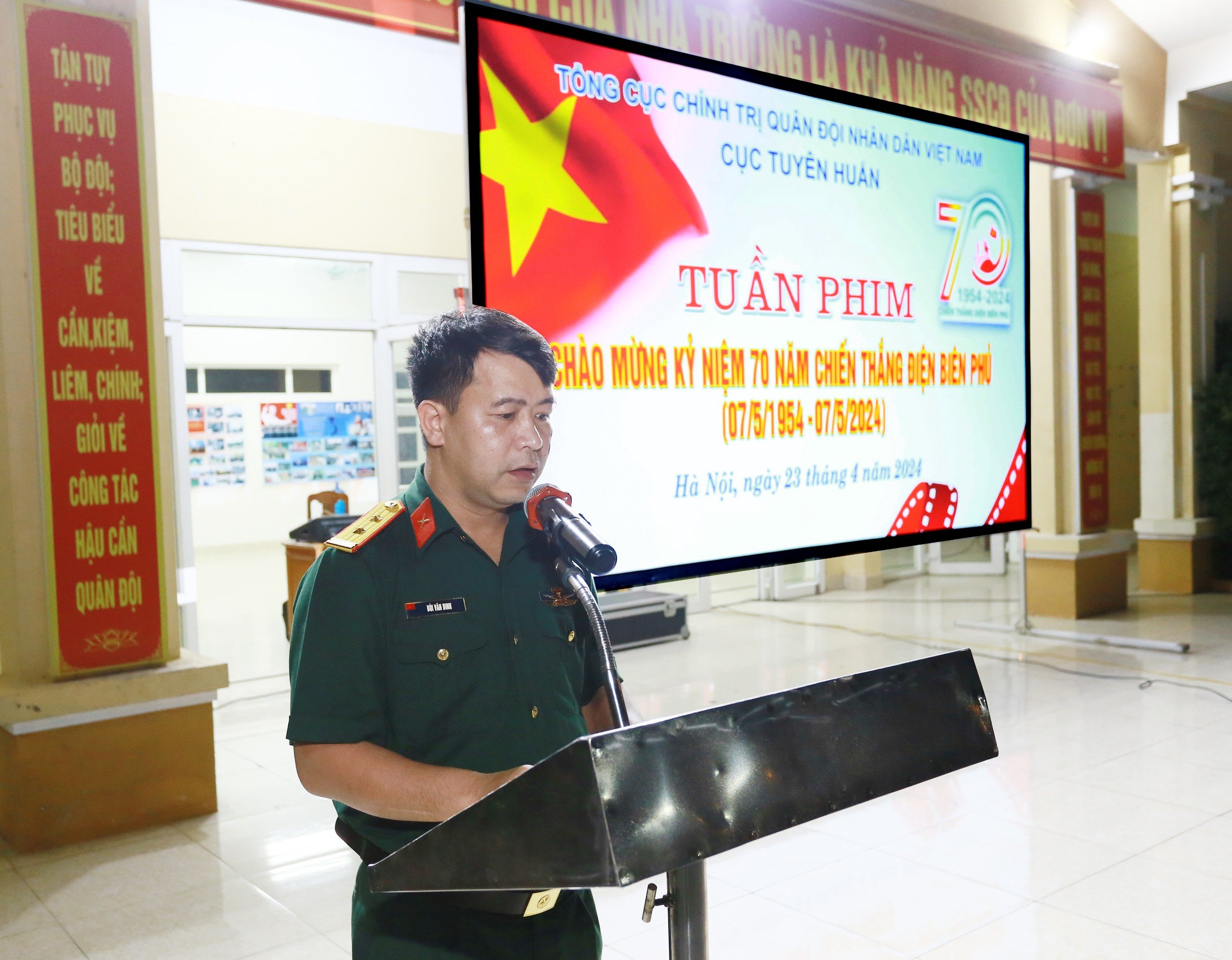 HỌC VIỆN HẬU CẦN THAM GIA TUẦN PHIM KỶ NIỆM 70 NĂM CHIẾN THẮNG ĐIỆN BIÊN PHỦ