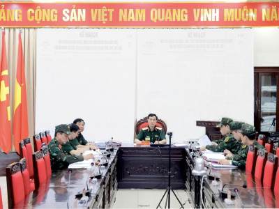 THỦ TRƯỞNG HỌC VIỆN KIỂM TRA, ĐỘNG VIÊN CÁC BỘ PHẬN THAM GIA DIỄN TẬP