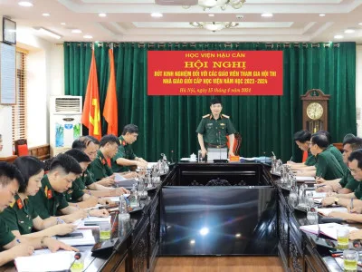 HỘI NGHỊ RÚT KINH NGHIỆM ĐỐI VỚI CÁN BỘ, GIẢNG VIÊN THAM GIA HỘI THI NHÀ GIÁO GIỎI CẤP HỌC VIỆN NĂM HỌC 2023 - 2024