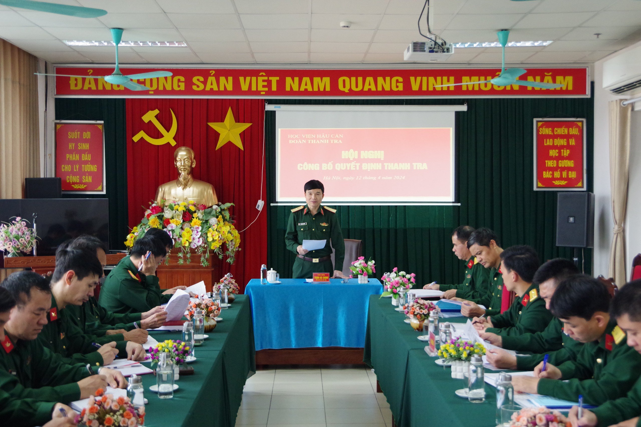 HỘI NGHỊ CÔNG BỐ QUYẾT ĐỊNH THANH TRA   ĐỐI VỚI KHOA QUÂN NHU