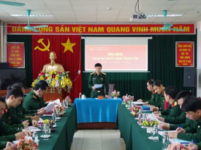 HỘI NGHỊ CÔNG BỐ QUYẾT ĐỊNH THANH TRA   ĐỐI VỚI KHOA QUÂN NHU