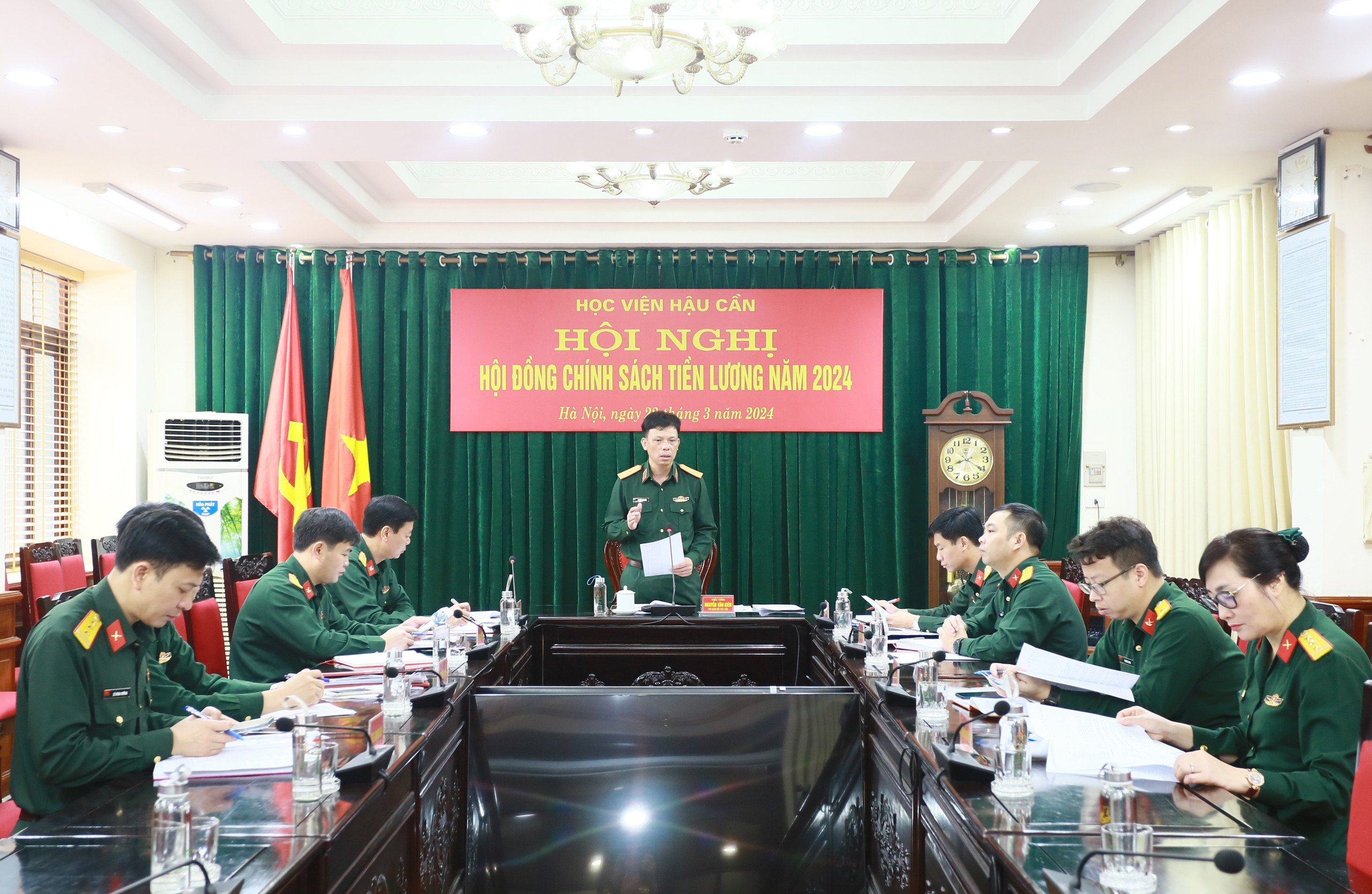 HỌC VIỆN HẬU CẦN TỔ CHỨC HỘI NGHỊ HỘI ĐỒNG CHÍNH SÁCH TIỀN LƯƠNG NĂM 2024