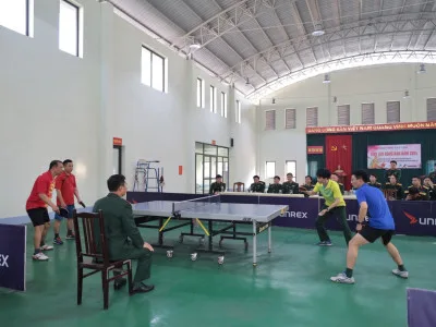 SÔI NỔI CÁC HOẠT ĐỘNG GIAO LƯU THỂ THAO CHÀO MỪNG KỶ NIỆM 75 NĂM NGÀY TRUYỀN THỐNG CÔNG ĐOÀN QUỐC PHÒNG