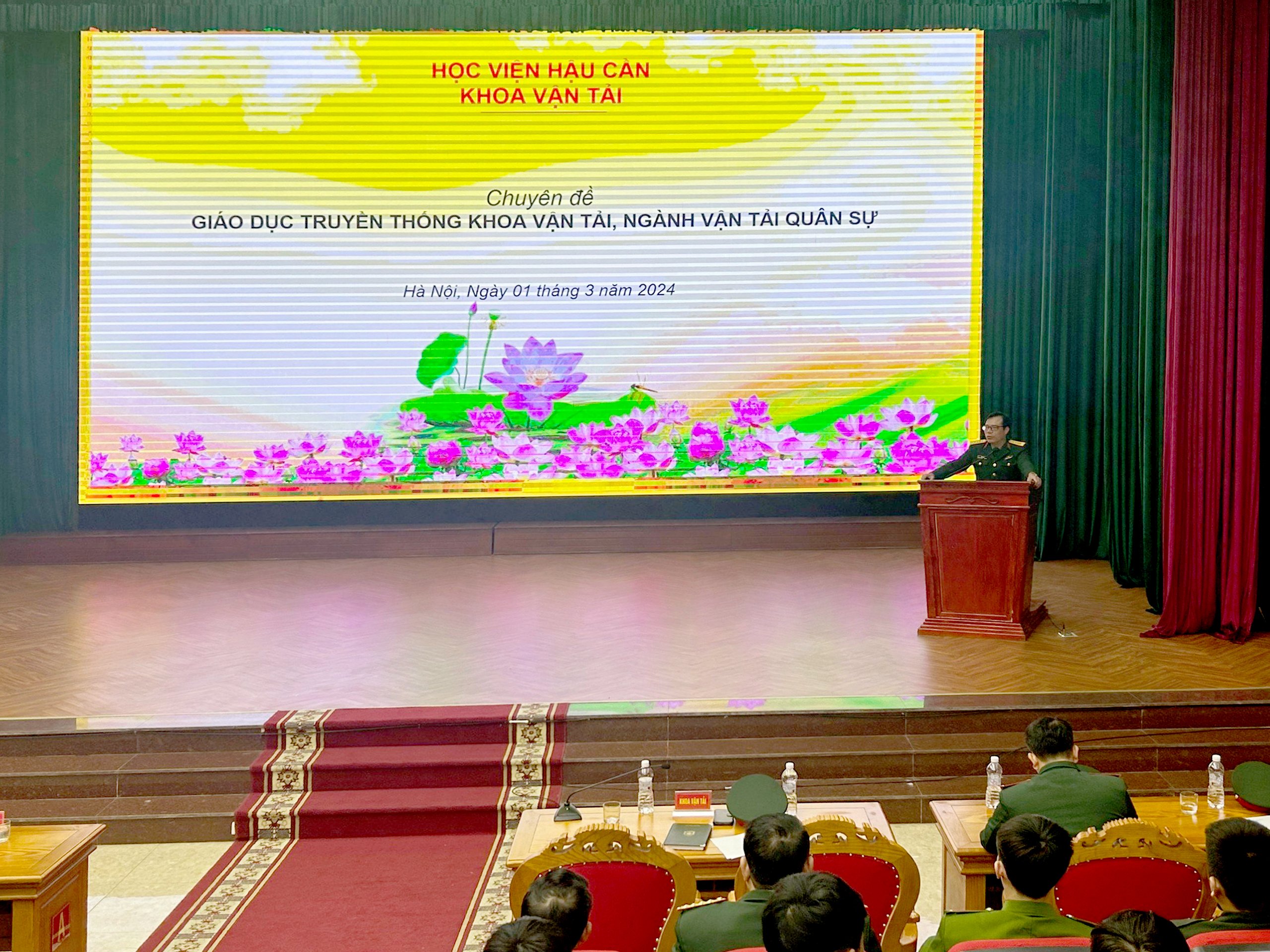 TỰ HÀO TRUYỀN THỐNG - QUYẾT TÂM PHẤN ĐẤU TRỞ THÀNH NGƯỜI CÁN BỘ HẬU CẦN ƯU TÚ TRONG QUÂN ĐỘI