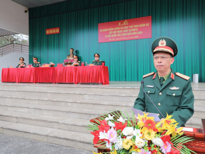 HỌC VIỆN HẬU CẦN TỔ CHỨC LỄ RA QUÂN HUẤN LUYỆN NĂM 2024