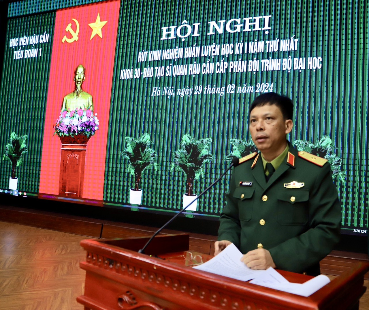 RÚT KINH NGHIỆM HUẤN LUYỆN HỌC KỲ 1 NĂM THỨ NHẤT KHÓA 30 - ĐÀO TẠO SĨ QUAN HẬU CẦN CẤP PHÂN ĐỘI TRÌNH ĐỘ ĐẠI HỌC