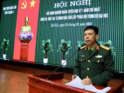 RÚT KINH NGHIỆM HUẤN LUYỆN HỌC KỲ 1 NĂM THỨ NHẤT KHÓA 30 - ĐÀO TẠO SĨ QUAN HẬU CẦN CẤP PHÂN ĐỘI TRÌNH ĐỘ ĐẠI HỌC