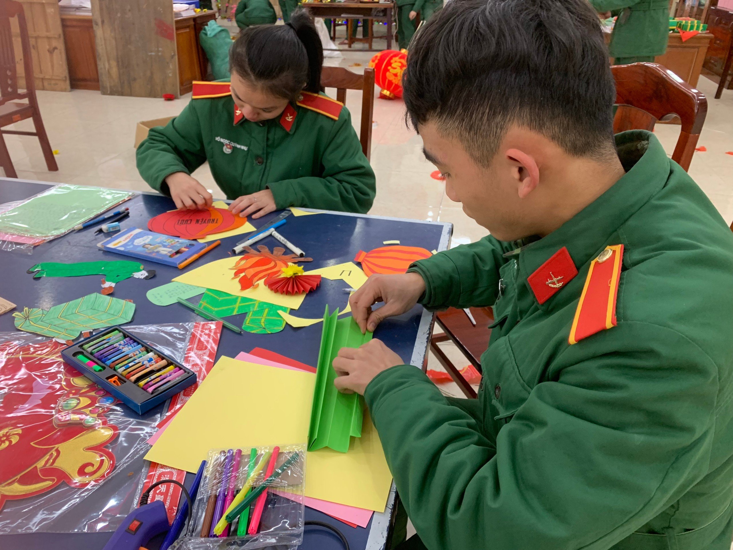 RỘN RÀNG KHÔNG KHÍ ĐÓN XUÂN  CỦA NHỮNG SĨ QUAN HẬU CẦN TƯƠNG LAI