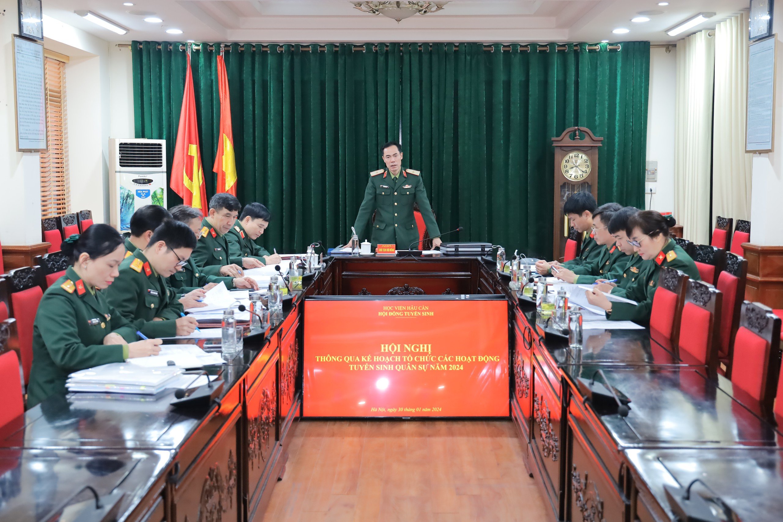 HỌC VIỆN HẬU CẦN TỔ CHỨC HỘI NGHỊ THÔNG QUA KẾ HOẠCH TỔ CHỨC CÁC HOẠT ĐỘNG TUYỂN SINH QUÂN SỰ NĂM 2024